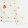 Sweat-shirt motif cœur rouge Fille