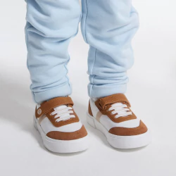 Chaussures toile chics beige bébé garçon