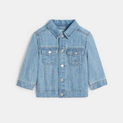 Veste en jean bleu bébé fille