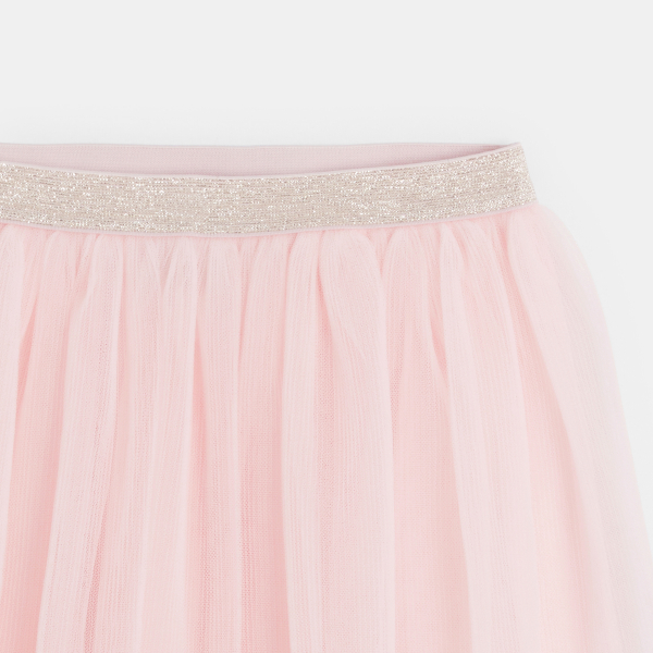 تنورة من التول بطيات، باللون الوردي، للفتيات تنورة من التول بطيات، باللون الوردي، للفتيات