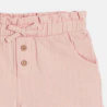 Short coton fantaisie léger rose bébé fille