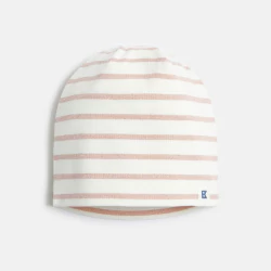 قبعة مخطّطة باللون الأبيض للفتيات