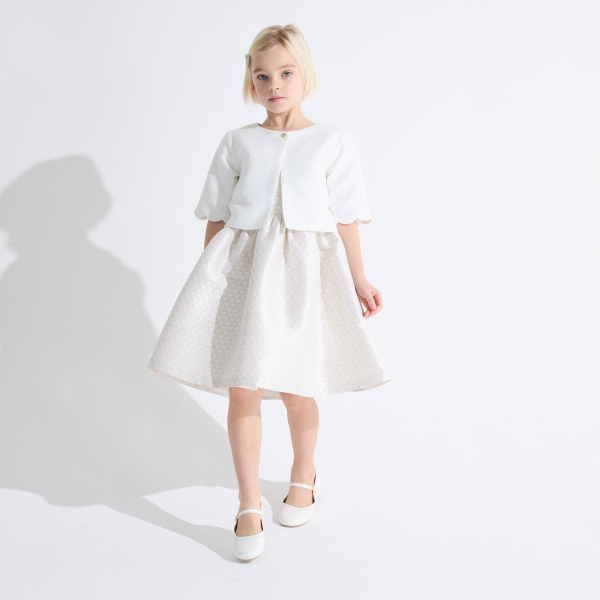 جاكيت بوليرو أوف وايت للفتيات جاكيت بوليرو أوف وايت للفتيات