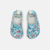 Chaussures de baignade fleuries bleu bébé fille