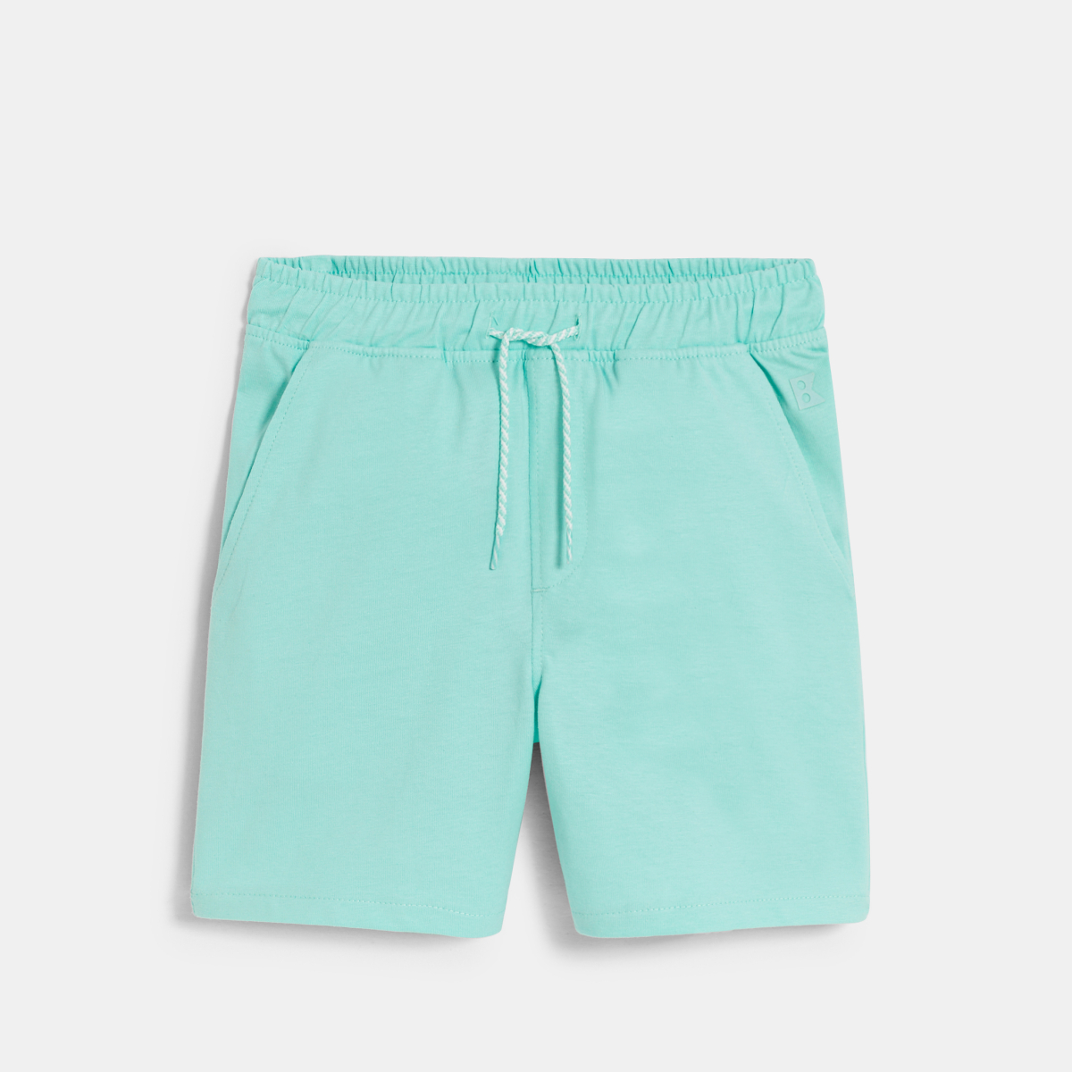 شورت برمودا قطن باللون الأزرق للأولاد شورت برمودا قطن باللون الأزرق للأولاد