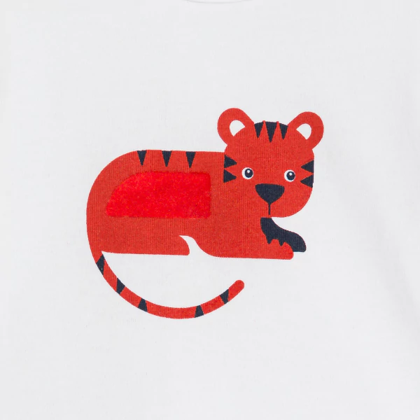 Pyjama court tigre rouge bébé garçon