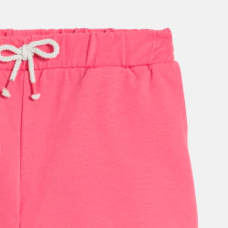 Short en molleton uni rose...