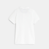 Polo en coton piqué blanc garçon Polo en coton piqué blanc garçon