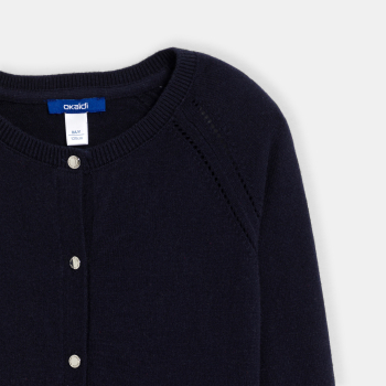 كارديغان أسود من الخيط الرفيع للفتيات