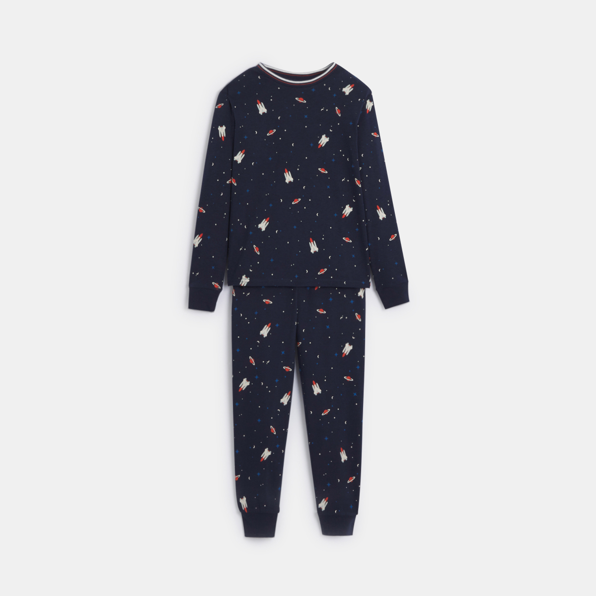 Pyjama 2 pièces en jersey marine Garçon Pyjama 2 pièces en jersey marine Garçon