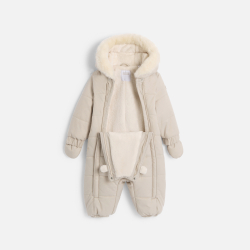 معطف أفرول مبطن ودافئ، بلون...