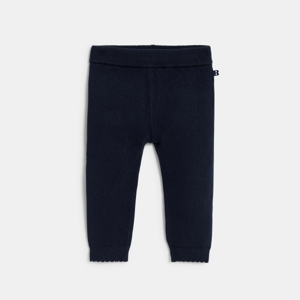 طماق منسوج من الصوف الناعم المنقط باللون الأزرق للفتيات الرضع طماق منسوج من الصوف الناعم المنقط باللون الأزرق للفتيات الرضع