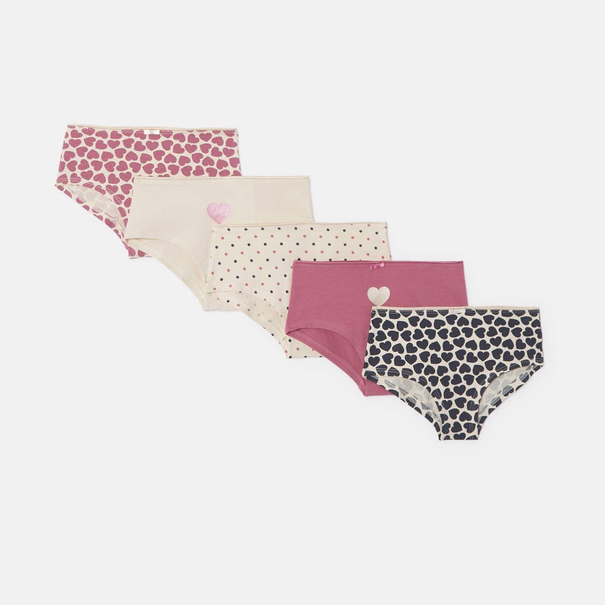 ُتبّان بوكسر للفتيات (مجموعة من 5 قطع) ُتبّان بوكسر للفتيات (مجموعة من 5 قطع)