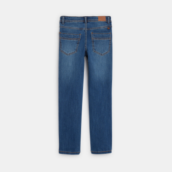 بنطلون جينز بقصة واسعة ومتين جدًا، باللون الأزرق للأولاد