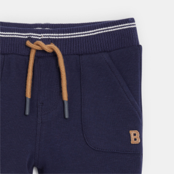 Pantalon de jogging en molleton bleu marine bébé garçon