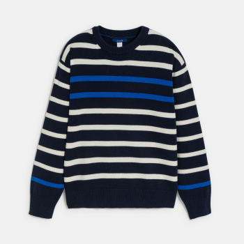 كنزة بحارة مخططة باللون البني للأولاد