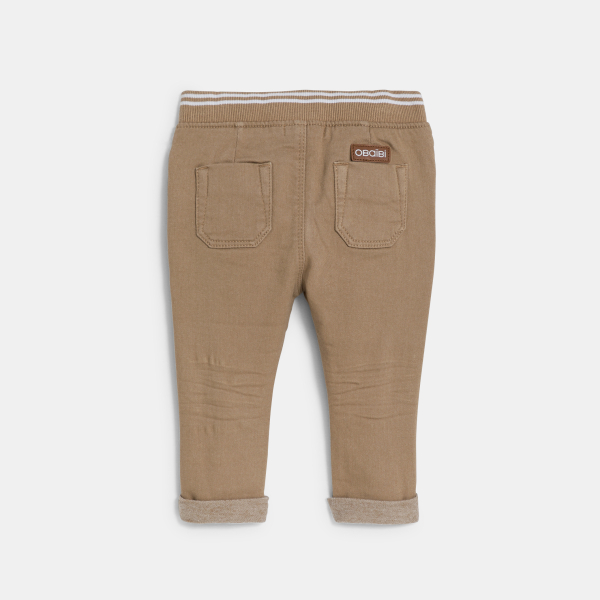 Jean denim confort ultra stretch beige bébé garçon Jean denim confort ultra stretch beige bébé garçon