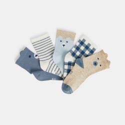 Chaussettes ours bleu bébé...