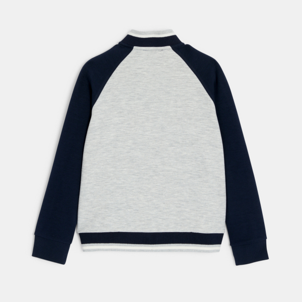 Sweat-shirt zippé bleu garçon Sweat-shirt zippé bleu garçon