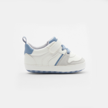 حذاء رياضي منخفض، باللون الأزرق للأولاد الصغار