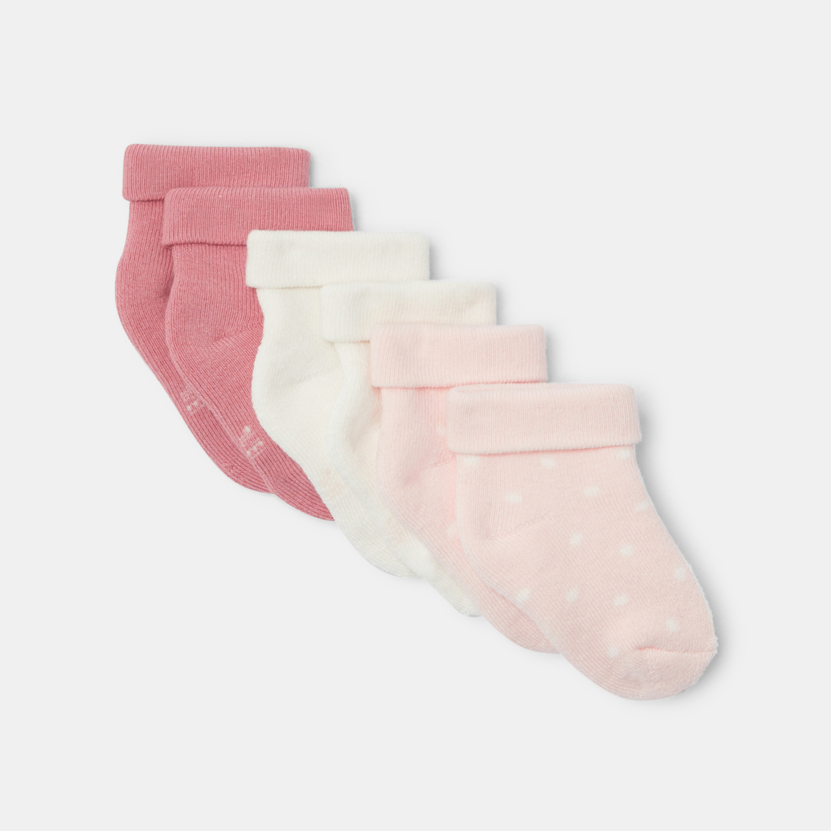 Chaussettes bouclette rose bébé naissance (lot de 3) Chaussettes bouclette rose bébé naissance (lot de 3)