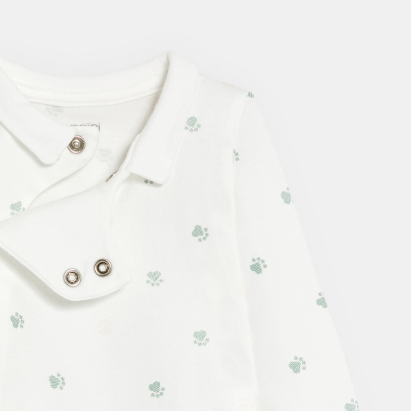 سالوبيت فاخر وبودي برسمة كلب باللون الأخضر للفتيان الرُضع سالوبيت فاخر وبودي برسمة كلب باللون الأخضر للفتيان الرُضع