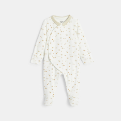 Dors-bien velours étoiles beige bébé garçon