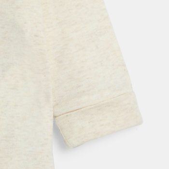 بودي يتكيف مع شكل أجساد الصغار، مزين برسوم النجوم، باللون الأبيض للأطفال الرضع من الجنسين (طقم من قطعتين)