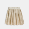Jupe patineuse jacquard brodé doré Fille Jupe patineuse jacquard brodé doré Fille