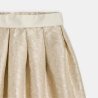 Jupe patineuse jacquard brodé doré Fille Jupe patineuse jacquard brodé doré Fille