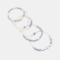 Bracelets fantaisie mauve...