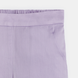 Pantalon soyeux mauve Fille