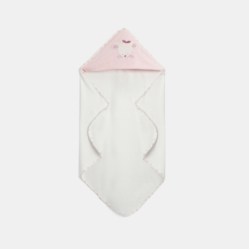 رداء استحمام اسفنجي على شكل فأر باللون الوردي للفتيات الصغيرات