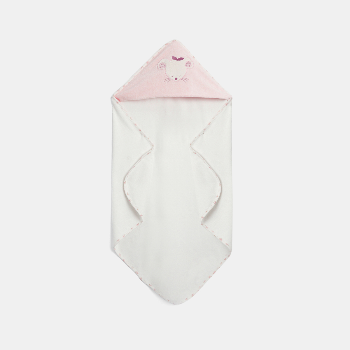 رداء استحمام اسفنجي على شكل فأر باللون الوردي للفتيات الصغيرات رداء استحمام اسفنجي على شكل فأر باللون الوردي للفتيات الصغيرات