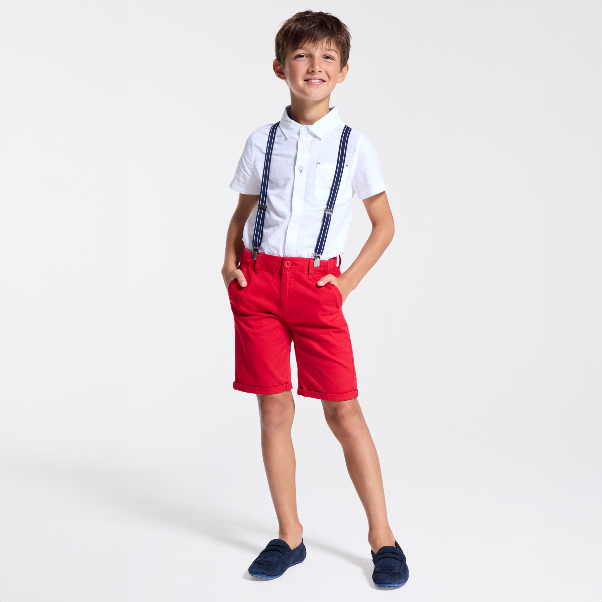 Chemisette chic unie blanche garçon Chemisette chic unie blanche garçon