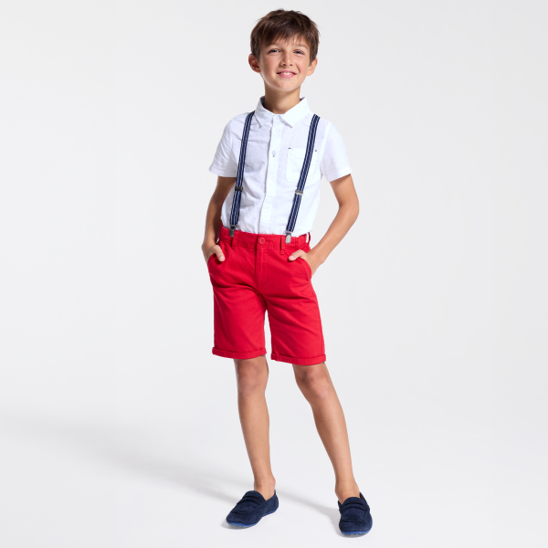 Chemisette chic unie blanche garçon Chemisette chic unie blanche garçon