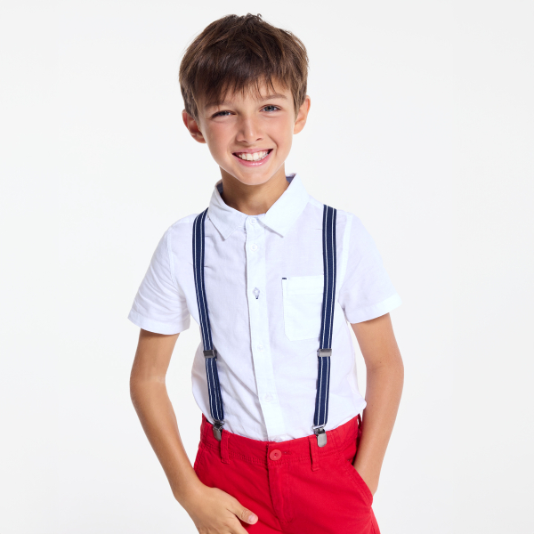 Chemisette chic unie blanche garçon Chemisette chic unie blanche garçon