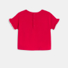 T-shirt manches courtes volantées rose bébé fille T-shirt manches courtes volantées rose bébé fille