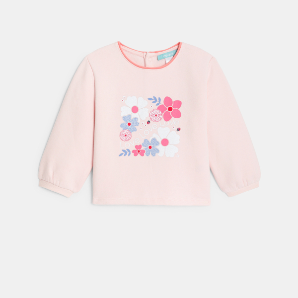 سترة من الصوف الناعم مزينة برسوم،.باللون الوردي للفتيات الصغيرات سترة من الصوف الناعم مزينة برسوم،.باللون الوردي للفتيات الصغيرات