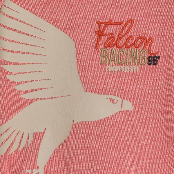 تي شيرت أحمر من قماش مضلع عليه صورة صقر للصبي الرضيع تي شيرت أحمر من قماش مضلع عليه صورة صقر للصبي الرضيع