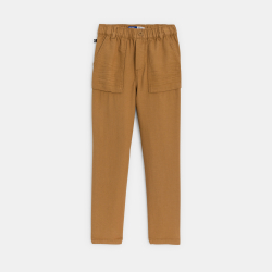 Pantalon relax marron Garçon