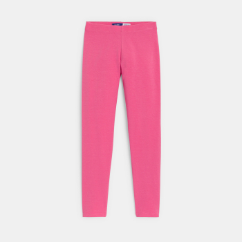 Leggings longs en jersey rose Fille