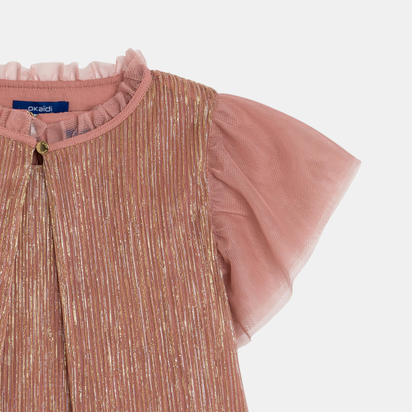 Robe lamée terre de sienne Fille Robe lamée terre de sienne Fille