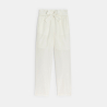 Pantalon droit paper bag blanc Fille Pantalon droit paper bag blanc Fille