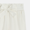 Pantalon droit paper bag blanc Fille Pantalon droit paper bag blanc Fille