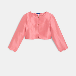 Veste boléro satinée rose...