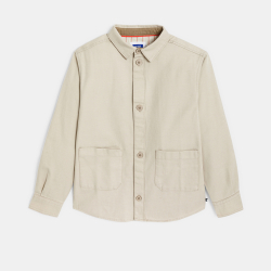 Surchemise en toile unie...