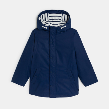 سويت شيرت بغطاء رأس باللون الأزرق الداكن للأولاد.