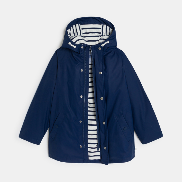 سويت شيرت بغطاء رأس باللون الأزرق الداكن للأولاد. سويت شيرت بغطاء رأس باللون الأزرق الداكن للأولاد.