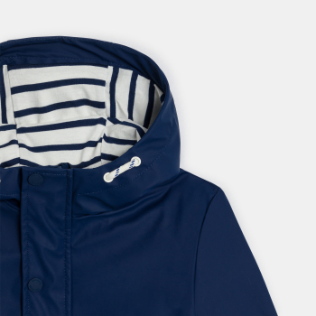 سويت شيرت بغطاء رأس باللون الأزرق الداكن للأولاد.